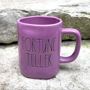 Rae Dunn FORTUNE TELLER Purple Halloween Mug